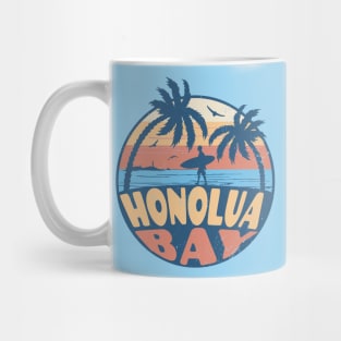 Vintage Surfing Honolua Bay, Hawaii // Retro Summer Vibes // Grunge Surfer Sunset Mug